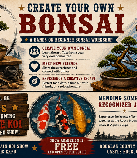 Bonsai Workshop at the Rocky Mountain Koi Show-Sept. 4th